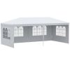 Grand Gazebo Haven: 20x10 Large Canopy Party Tent with Removable Side Walls
