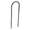 VEVOR Rebar Stakes, 12-Inch, Heavy-Duty 0.32 in Diameter U Shape, Galvanized Steel Ground Anchors with Chisel Point End & Rust-Resistant Coating