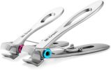 Nail Clippers, Ultra Wide Jaw Opening Toenail Clipper for Thick Nails Heavy Duty Stainless Steel Fingernail Clippers for Seniors