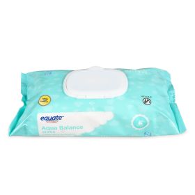 Aqua Balance Wipes with 99% Water, Unscented, 72 Wipes (Flip-Top Pack), Compare to Water Wipes®