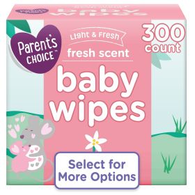 Fresh Scent Baby Wipes, 300 Count (Select for More Options)