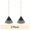 (2 pack)24-inch Wood and Poly Leaf Rake