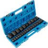 Drive Impact Socket Set,1/2" Drive 26-Piece 12-Point Shallow Metric Socket Set