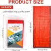 24 Pack Emergency Sleeping Bag Survival Bivy Sack Blanket Lightweight Portable Thermal Survival Bag Thick Tent for Camping Hiking Outdoor Adventure Ac