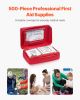 VEVOR First Aid Kit, 500 Pieces, 600D Nylon Large Survival First Aid Bag, Emergency Medical Supplies, for Home, Car, Office, Travel, Camping, Truck