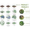 Artificial Grass Turf -3.3FTx16.3FT 0.8"Indoor/Outdoor Synthetic Fake Grass,Astroturf for Garden yard