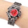 Vintage Ladies Bracelet Watch Pattern 3D Engraved Skeleton Quartz Watch Fancy Women Watches Jewelry Sophisticated And Stylish Women Watch