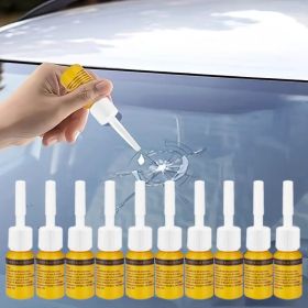 "Windshield Crack Repair Kit - Professional NanoFluid Solution - Home Garage Use" (Quantity: 10pcs)