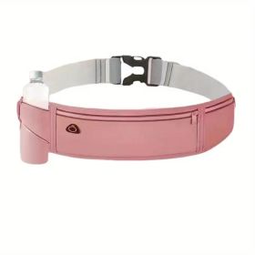 Hands-Free Adventure Waist Pack – Durable Nylon with Theft-Proof Zipper & Reflective Safety Features (Color: Dusty Rose)